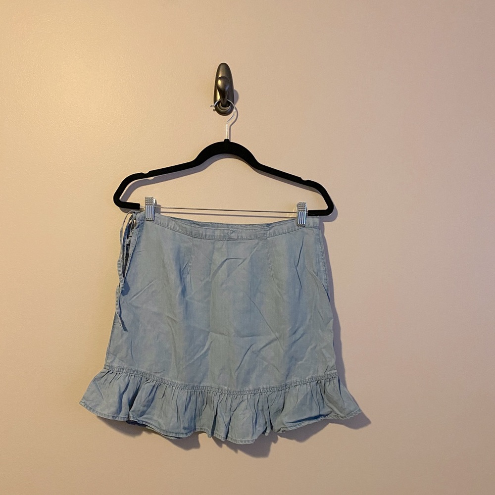 Asos Denim Wrap Skirt